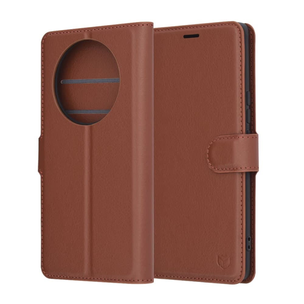 Techsuit Leather Folio - θήκη για Honor Magic7 Lite - Καφέ 6