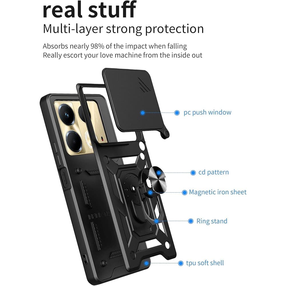 Techsuit CamShield Series - θήκη για Realme C61 / C63 - Μπλε 2