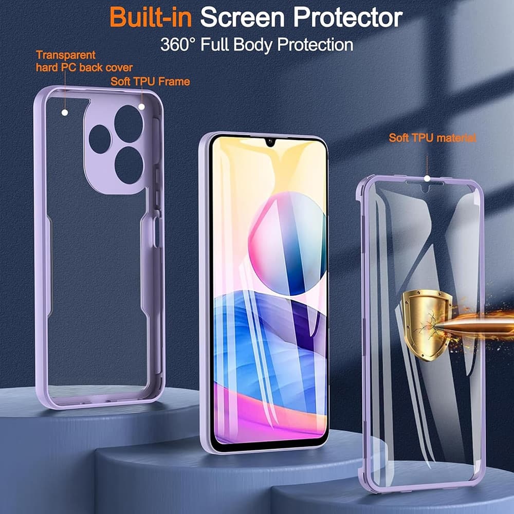 Techsuit ColorVerse 360 Series - θήκη για Xiaomi Redmi Note 14 Pro / Pro+ 5G Poco X7 - Ροζ 6