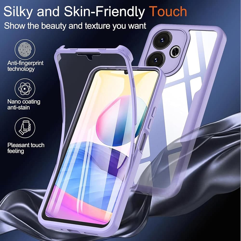 Techsuit ColorVerse 360 Series - θήκη για Xiaomi Redmi Note 14 Pro / Pro+ 5G Poco X7 - Ροζ 5