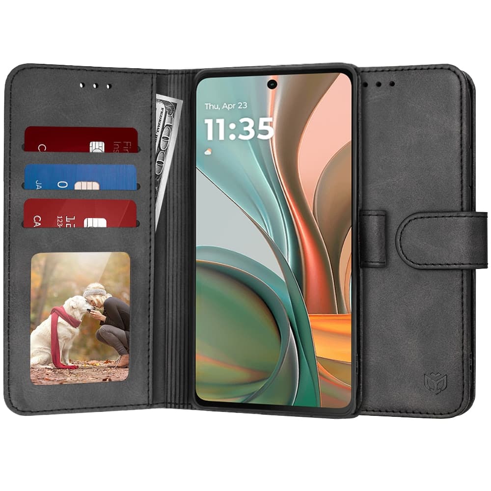 Techsuit Shockproof Clear Silicone - θήκη για Motorola Moto G75 - Μαύρο
