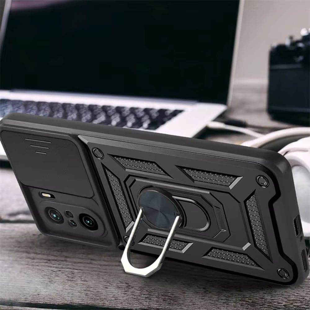 Techsuit CamShield Series - θήκη για Xiaomi 11i / Poco F3 - Μαύρο 5