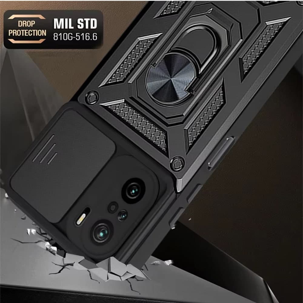Techsuit CamShield Series - θήκη για Xiaomi 11i / Poco F3 - Μαύρο 6