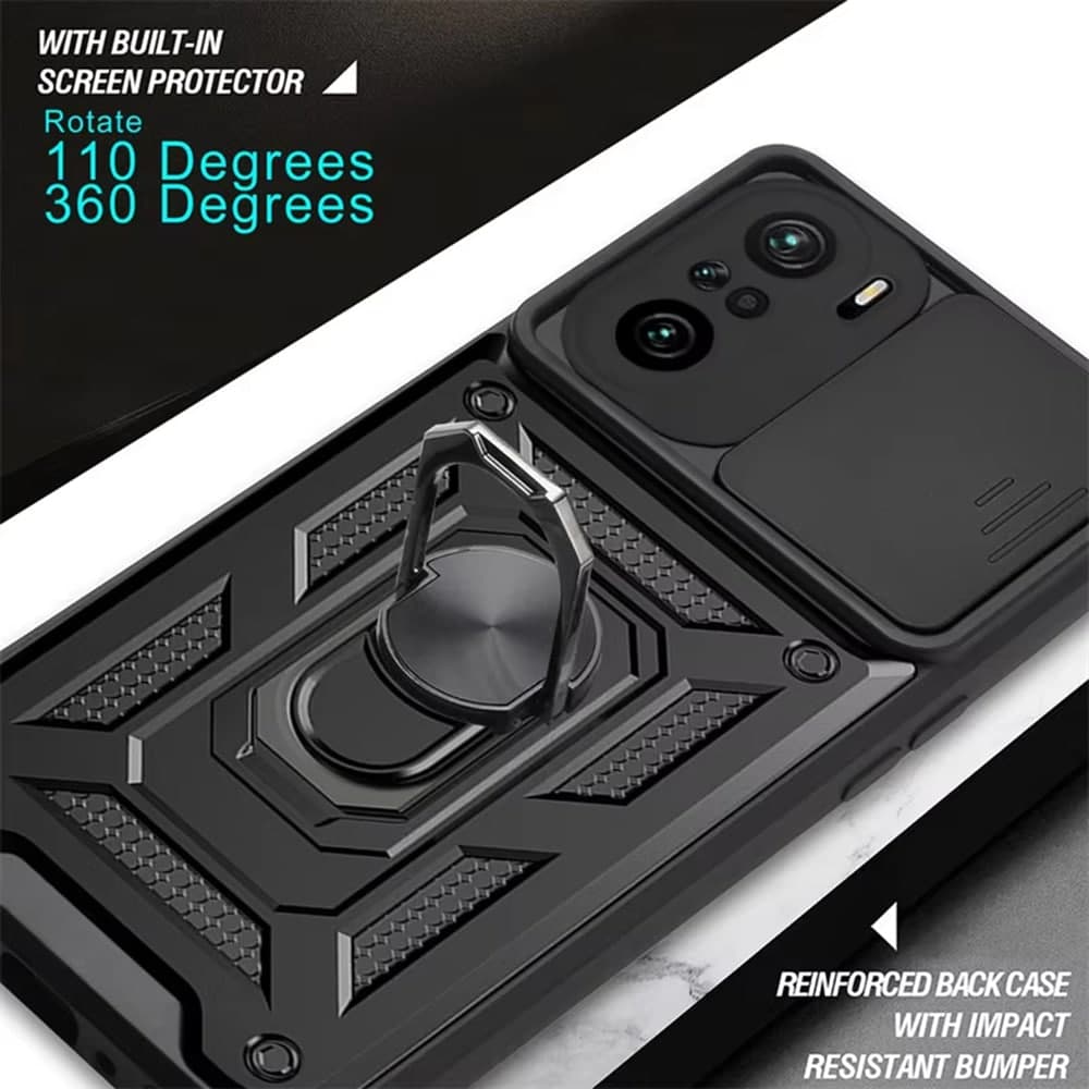 Techsuit CamShield Series - θήκη για Xiaomi 11i / Poco F3 - Μαύρο 2