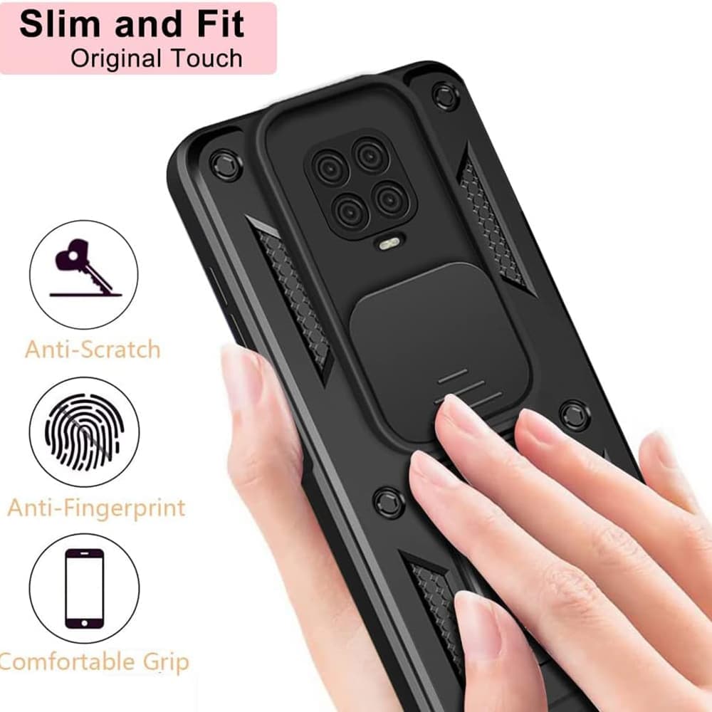 Techsuit CamShield Series - θήκη για Xiaomi Redmi Note 9S / 9 Pro Max - Μαύρο 2