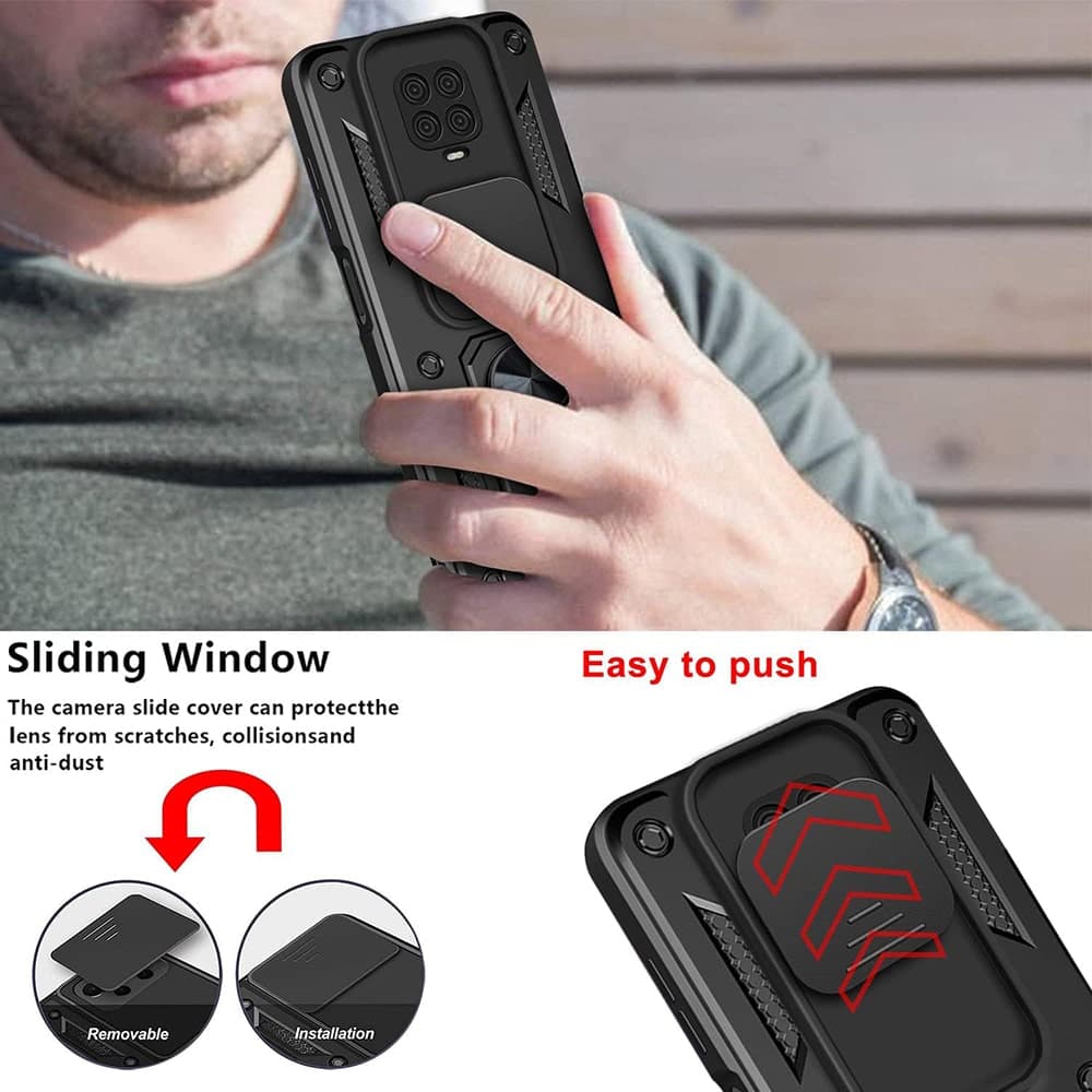 Techsuit CamShield Series - θήκη για Xiaomi Redmi Note 9S / 9 Pro Max - Μαύρο 4