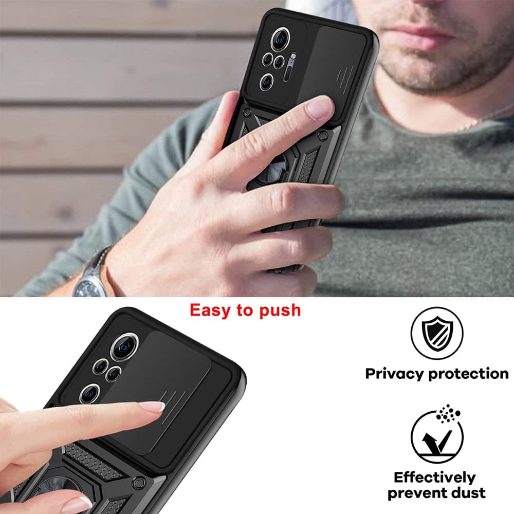 Techsuit CamShield Series - θήκη για Xiaomi Redmi Note 10 Pro / Max - Μαύρο 4