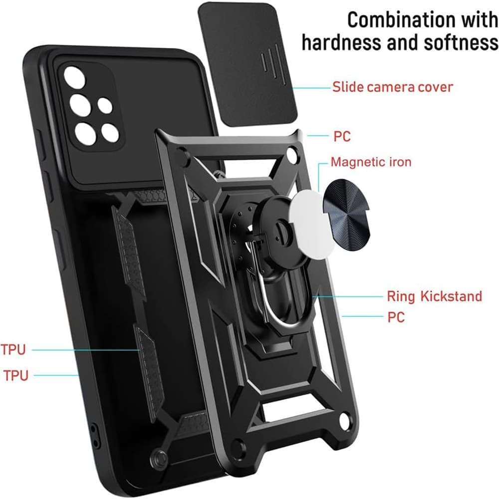 Techsuit CamShield Series - θήκη για Samsung Galaxy A71 - Μαύρο 6