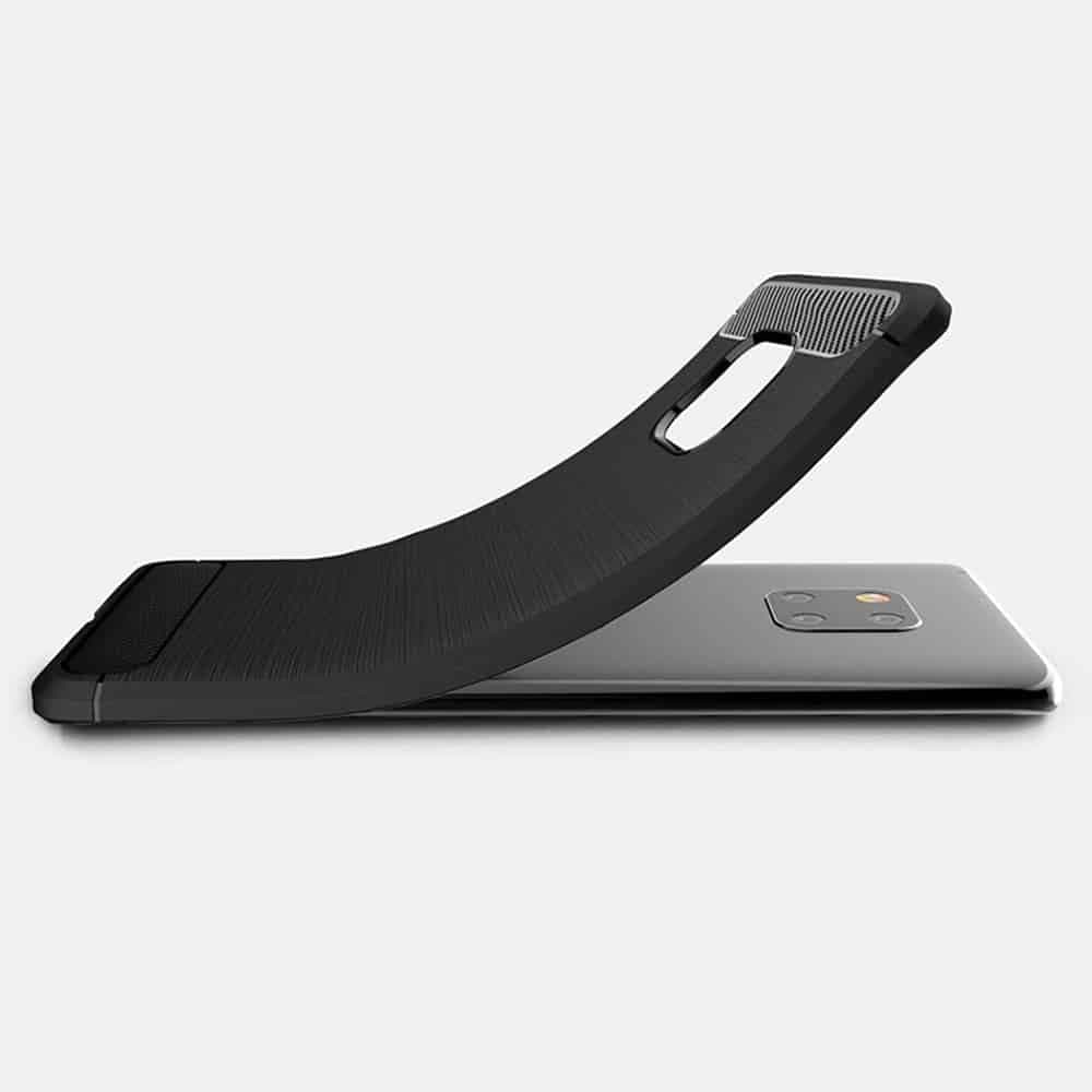 Techsuit Carbon Silicone - θήκη για Huawei Mate 20 Pro - Μαύρο 2