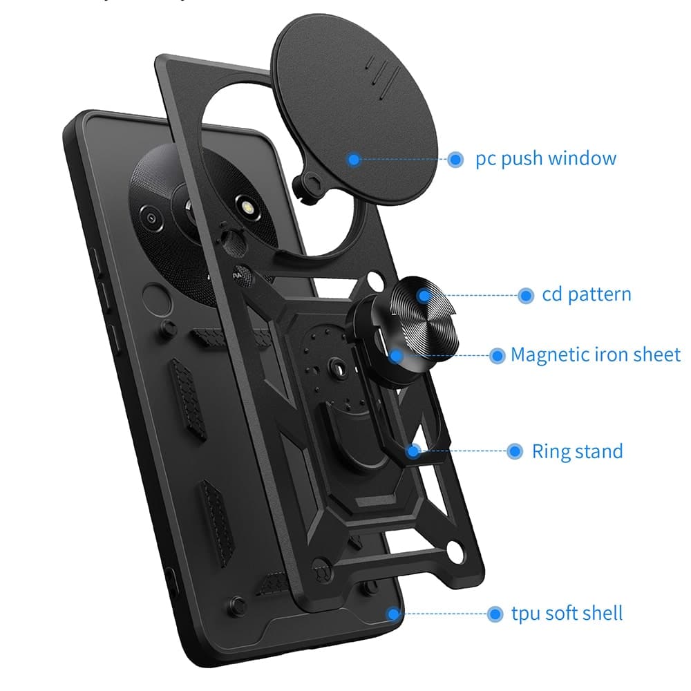 Techsuit CamShield Series - θήκη για Xiaomi Redmi A3 - Μαύρο 2