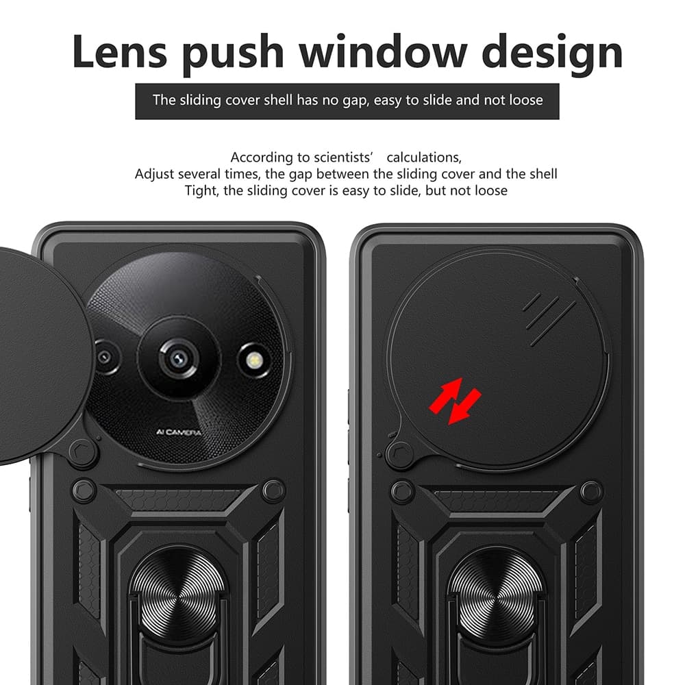 Techsuit CamShield Series - θήκη για Xiaomi Redmi A3 - Μαύρο 3