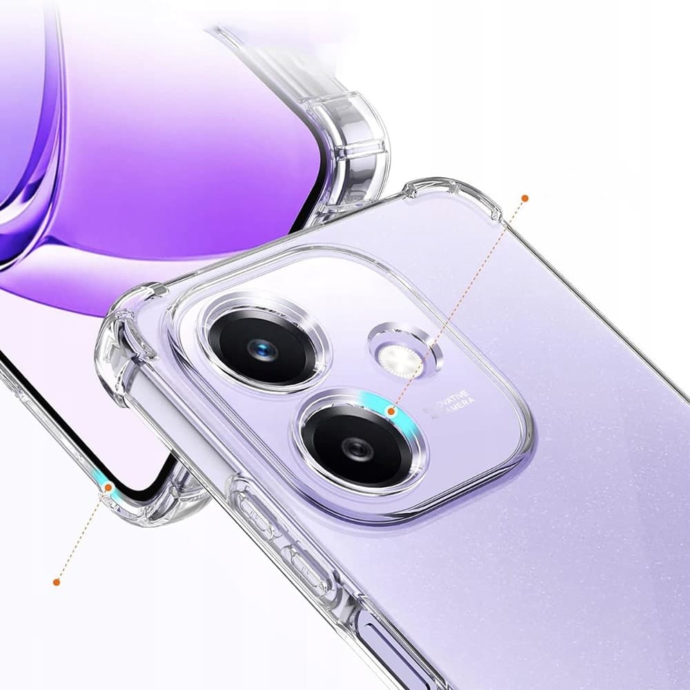 Techsuit Shockproof Clear Silicone - θήκη για Oppo A40 4G - Διάφανο 2