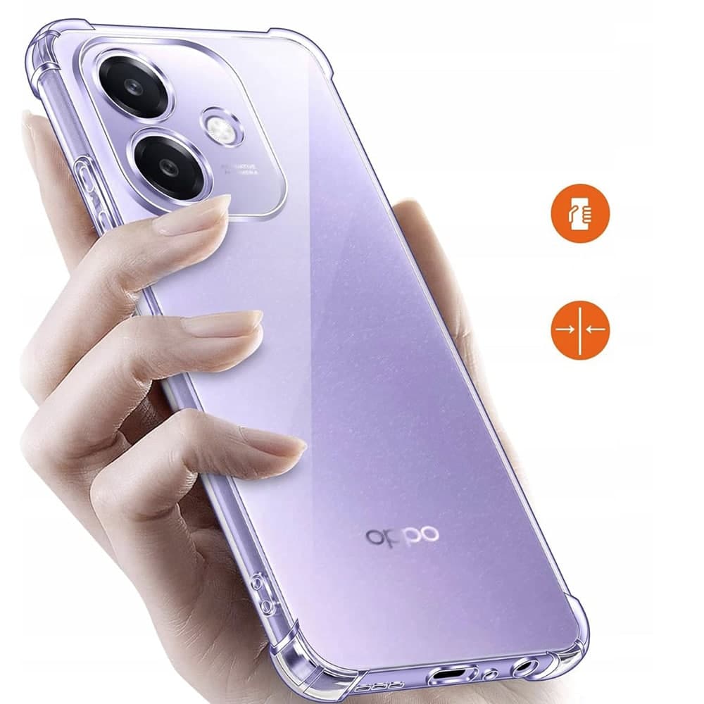 Techsuit Shockproof Clear Silicone - θήκη για Oppo A40 4G - Διάφανο 3