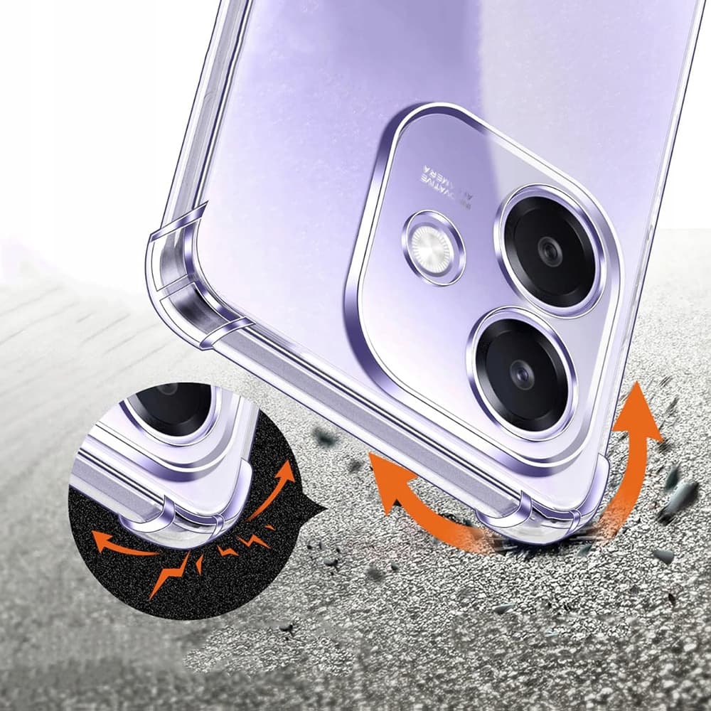 Techsuit Shockproof Clear Silicone - θήκη για Oppo A40 4G - Διάφανο 6