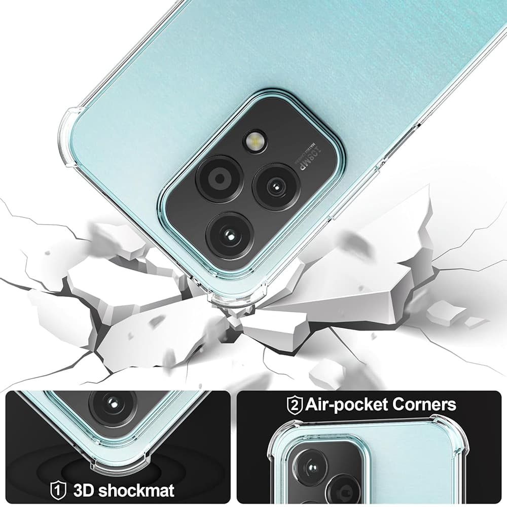 Techsuit Shockproof Clear Silicone - θήκη για Honor 200 Lite - Διάφανο 3