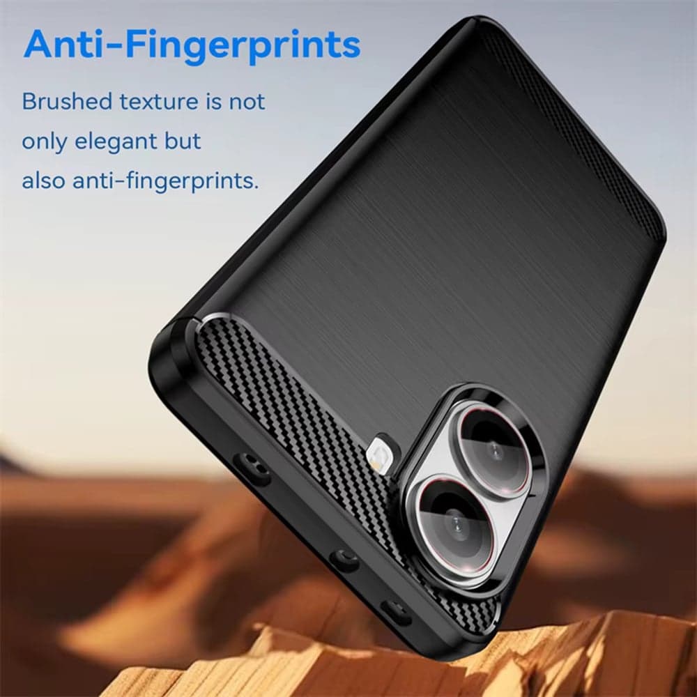 Techsuit Carbon Silicone - θήκη για Xiaomi Poco X7 Pro - Μαύρο 4