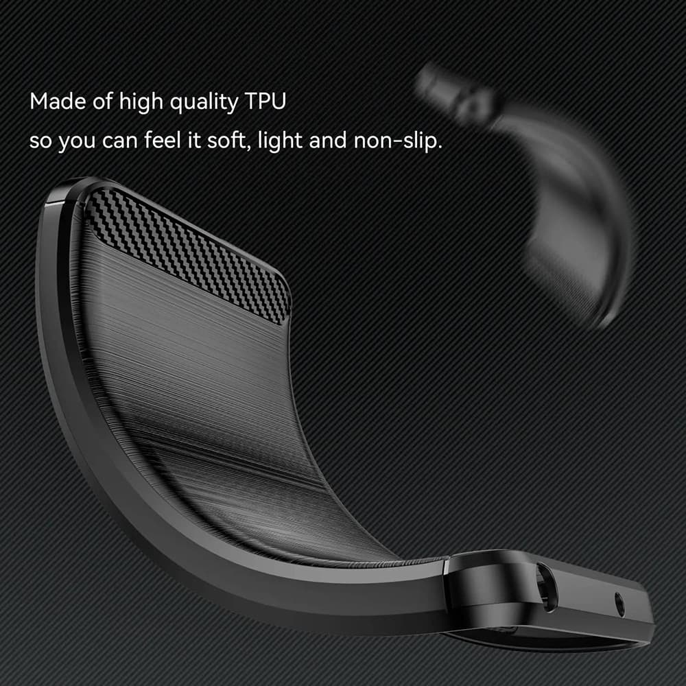 Techsuit Carbon Silicone - θήκη για Xiaomi Redmi Note 14 Pro 4G - Μπλε 4