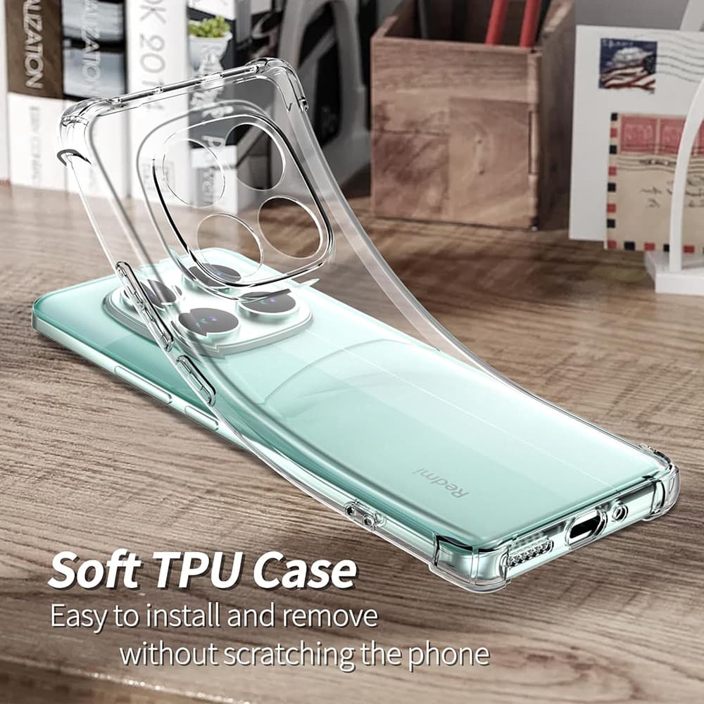 Techsuit Shockproof Clear Silicone - θήκη για Xiaomi Redmi Note 14 Pro 4G - Διάφανο 3