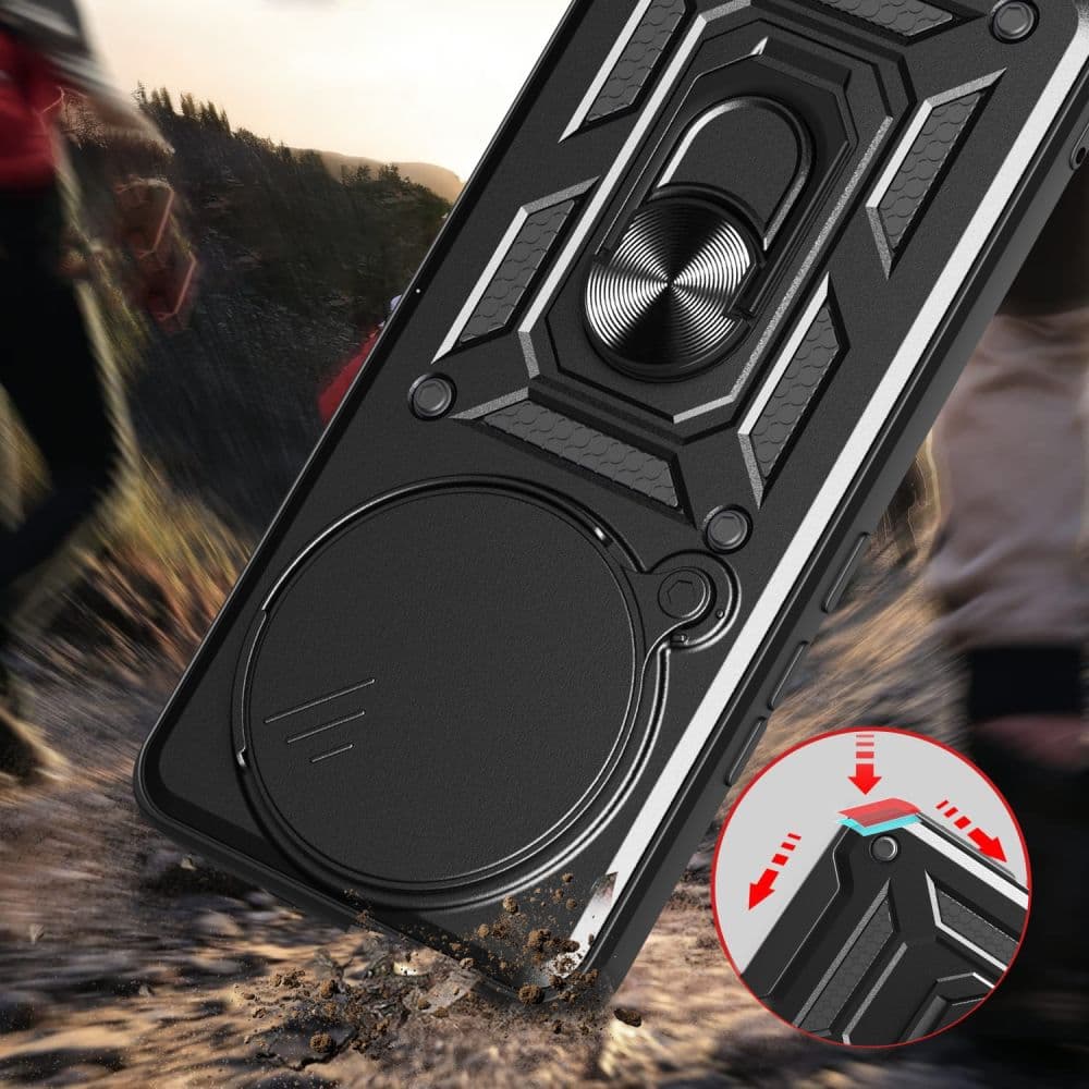 Techsuit CamShield Series - θήκη για Xiaomi Redmi Note 14 Pro / Poco F7 - Μαύρο 4
