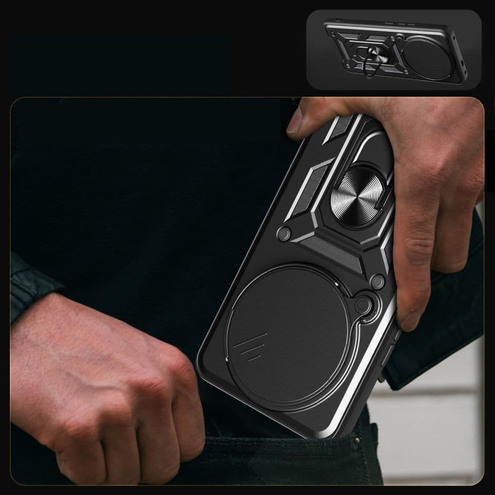 Techsuit CamShield Series - θήκη για Xiaomi Redmi Note 14 Pro / Poco F7 - Μαύρο 2