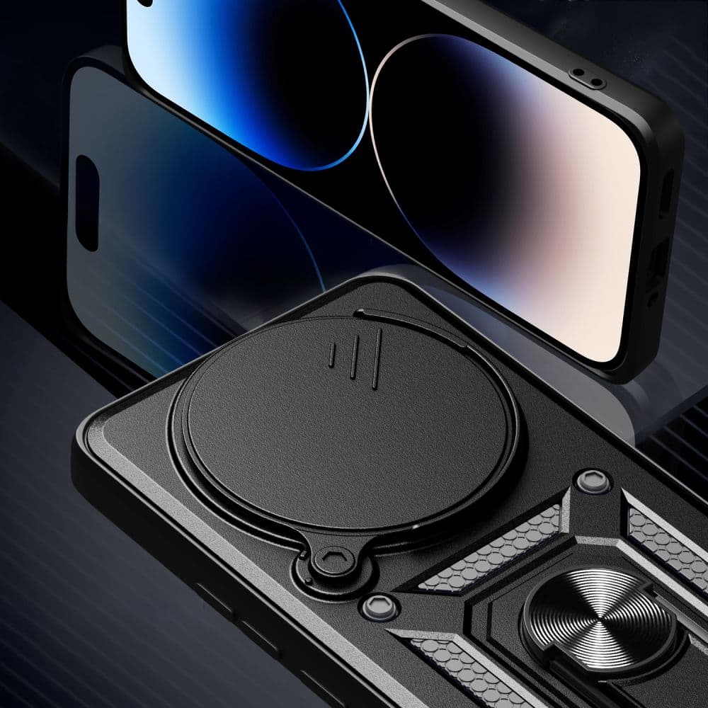 Techsuit CamShield Series - θήκη για Xiaomi Redmi Note 14 Pro / Poco F7 - Μαύρο 6