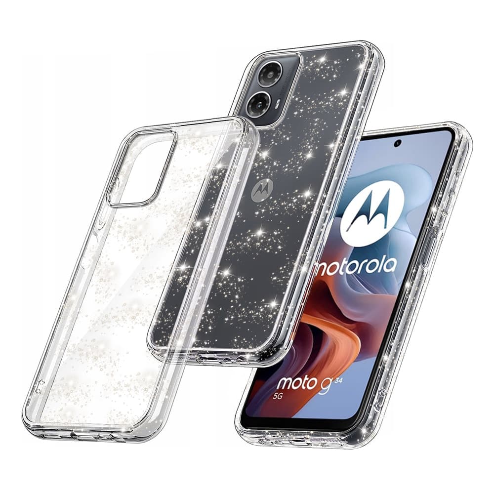 Techsuit SparkleSkin Series - θήκη για Motorola Moto G34 - Διάφανο