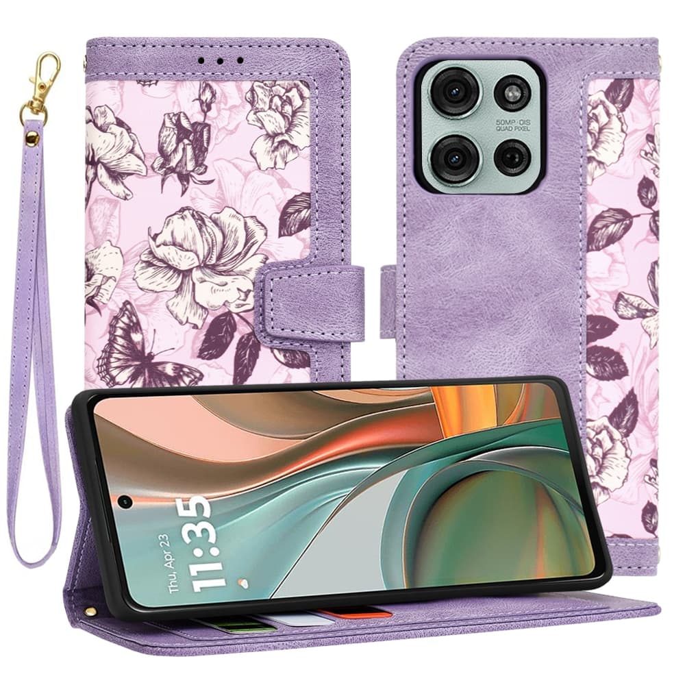 Techsuit FlipCraft - θήκη για Motorola Moto G75 - Πολύχρωμο