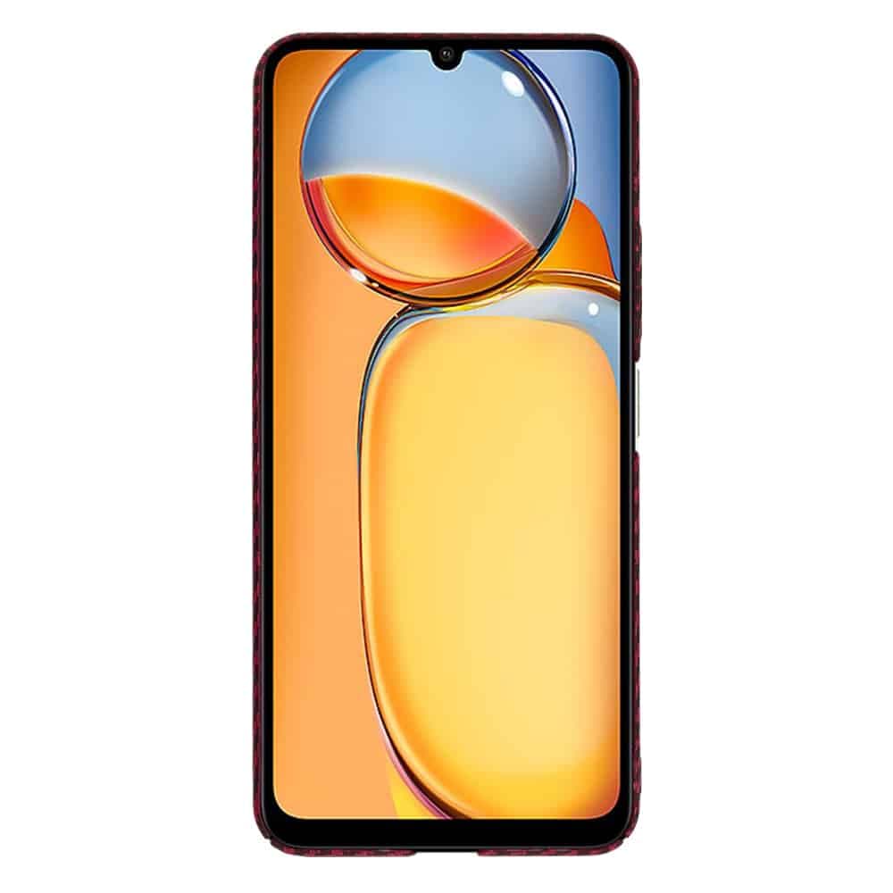 Techsuit Carbonite FiberShell - θήκη για Xiaomi Redmi 13C / 5G Poco C65 - Κόκκινο 2