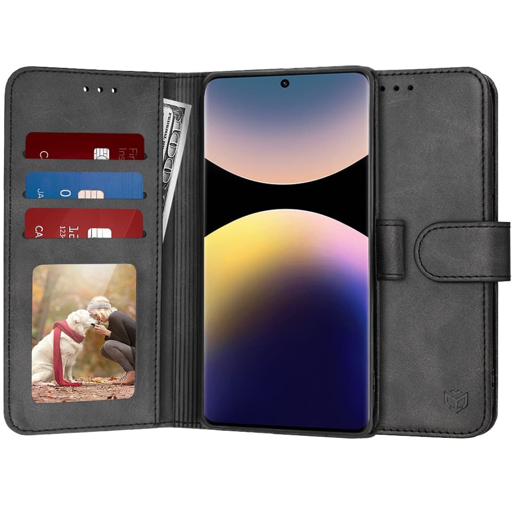 Techsuit Diary Book - θήκη για Xiaomi Redmi Note 14 Pro / Poco X7 - Μαύρο