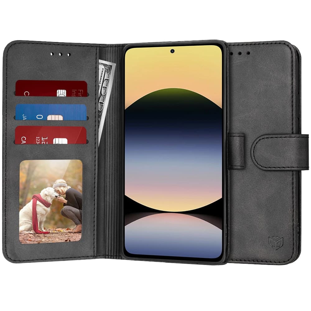 Techsuit Diary Book - θήκη για Xiaomi Redmi Note 14 5G - Μαύρο