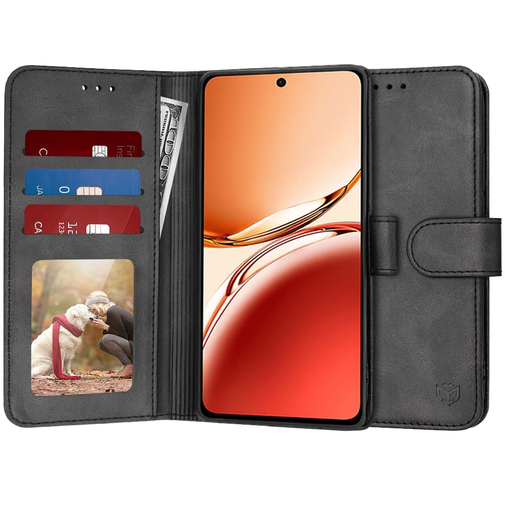 Techsuit Diary Book - θήκη για Oppo Reno12 F / 4G 5G FS - Μαύρο