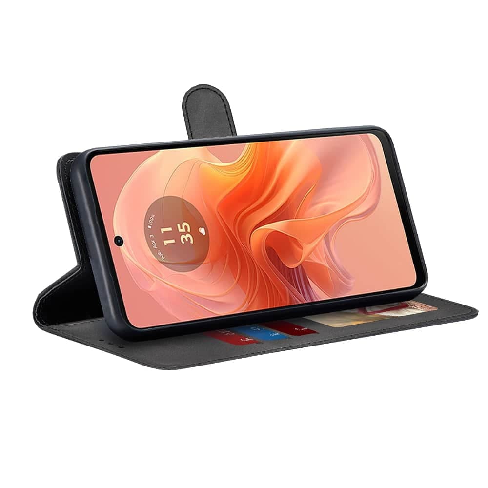 Techsuit Diary Book - θήκη για Motorola Moto G04 - Μαύρο 2