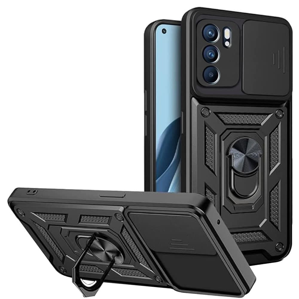 Techsuit CamShield Series - θήκη για Oppo Reno6 5G - Μαύρο