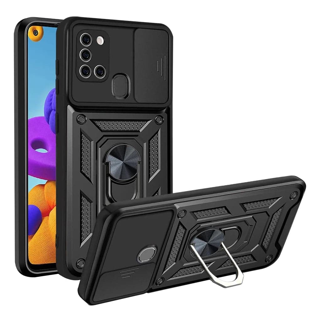Techsuit CamShield Series - θήκη για Samsung Galaxy A21s - Μαύρο