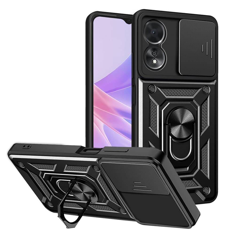 Techsuit CamShield Series - θήκη για Oppo A58 5G / A78 - Μαύρο