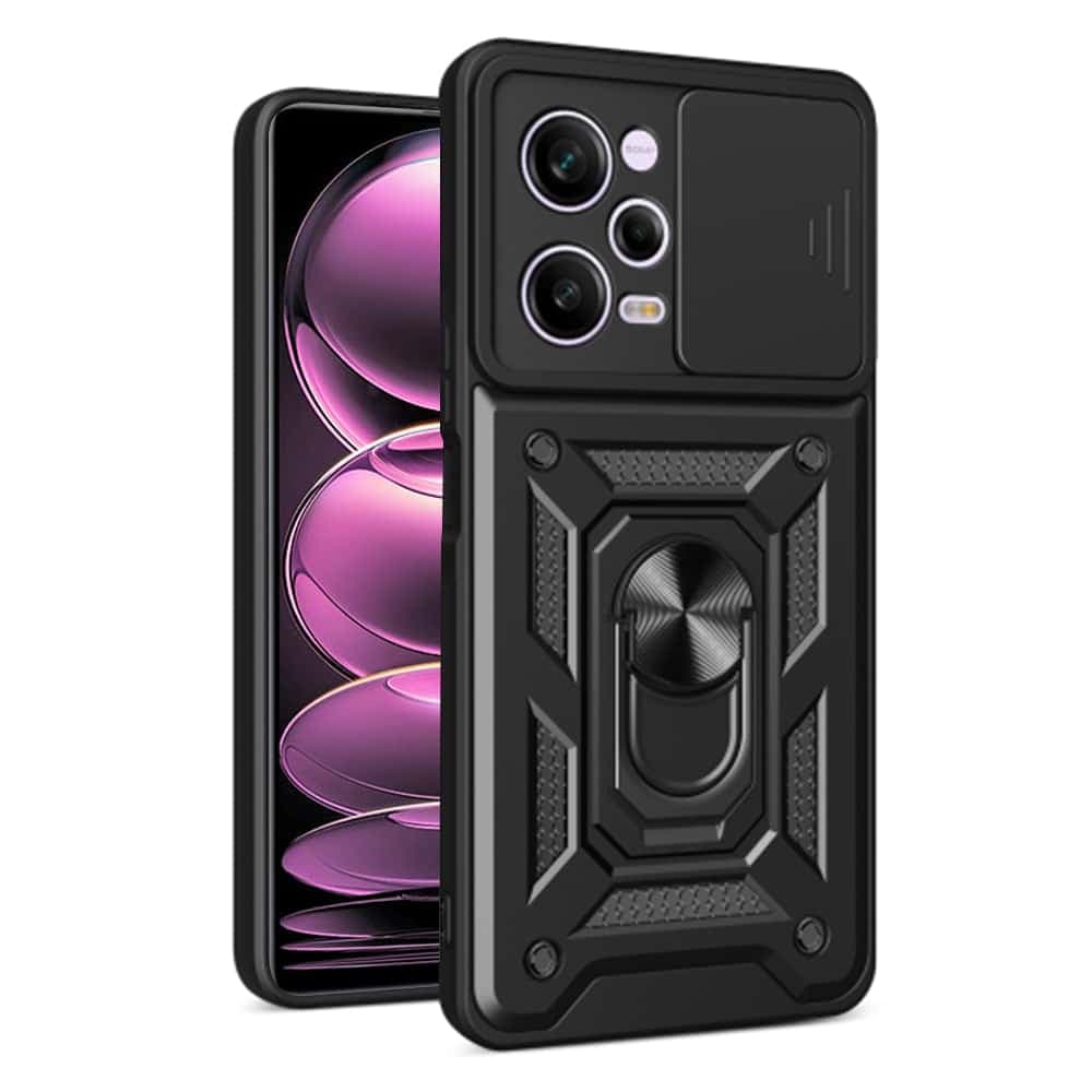 Techsuit CamShield Series - θήκη για Xiaomi Redmi Note 12 Pro / Poco X5 - Μαύρο