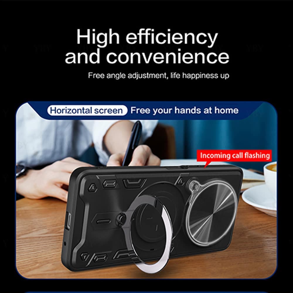 Techsuit CamGuard Pro - θήκη για Xiaomi Redmi Note 14 Pro / Poco F7 - Μαύρο 4
