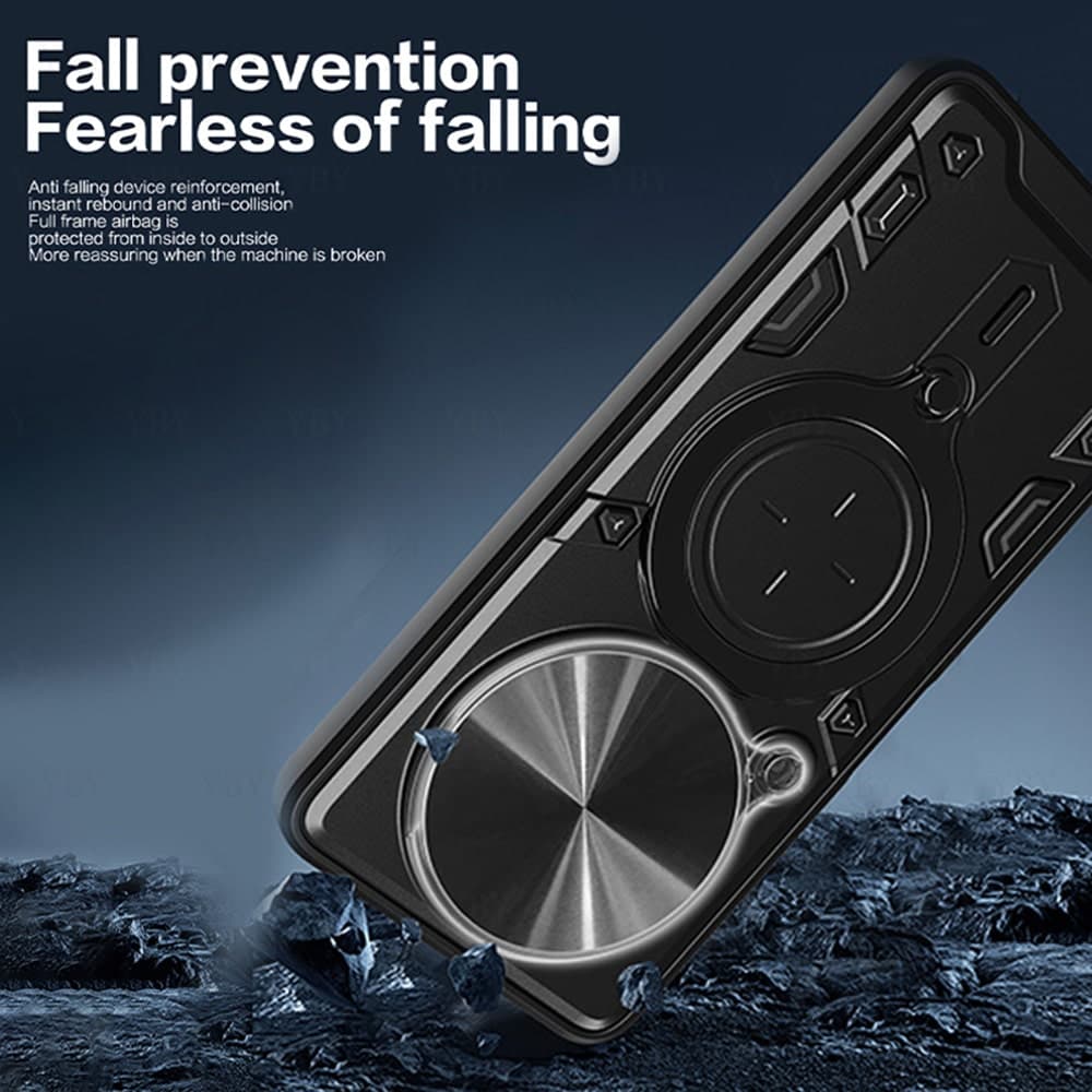 Techsuit CamGuard Pro - θήκη για Xiaomi Redmi Note 14 Pro / Poco F7 - Μαύρο 3
