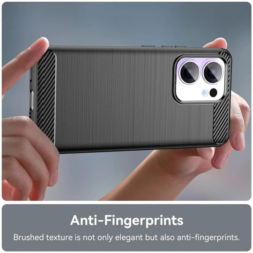 Techsuit Carbon Silicone - θήκη για Oppo Reno13 F 4G - Μαύρο 5