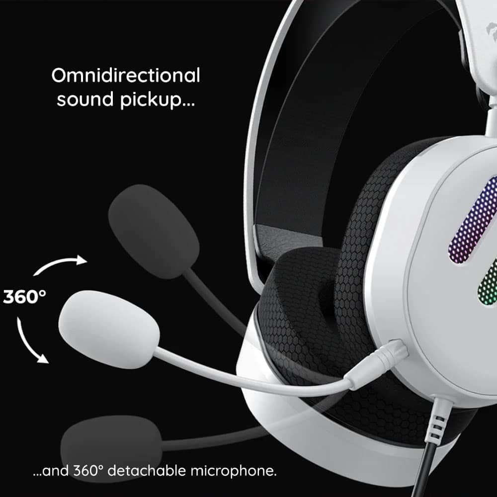 Havit - Gaming Headphones (h2038u) - With Microphone, 50mm Speaker, USB, 2m - Black 5