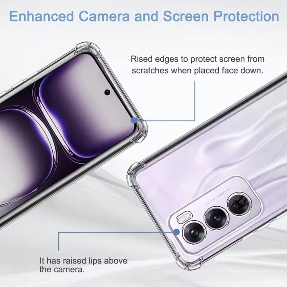 Techsuit Shockproof Clear Silicone - θήκη για Oppo Reno13 Pro - Διάφανο 6