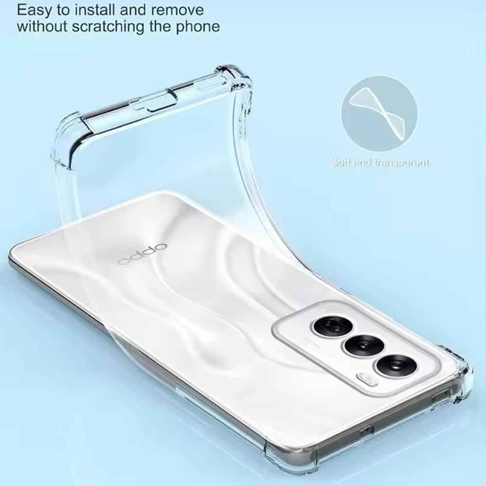 Techsuit Shockproof Clear Silicone - θήκη για Oppo Reno13 Pro - Διάφανο 4
