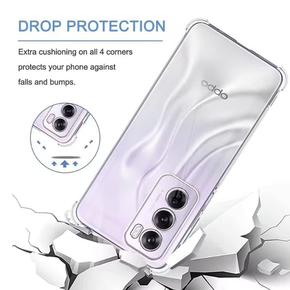 Techsuit Shockproof Clear Silicone - θήκη για Oppo Reno13 Pro - Διάφανο 5