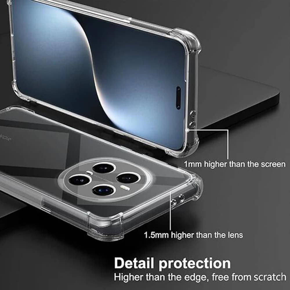 Techsuit Shockproof Clear Silicone - θήκη για Honor Magic7 Pro - Διάφανο 6