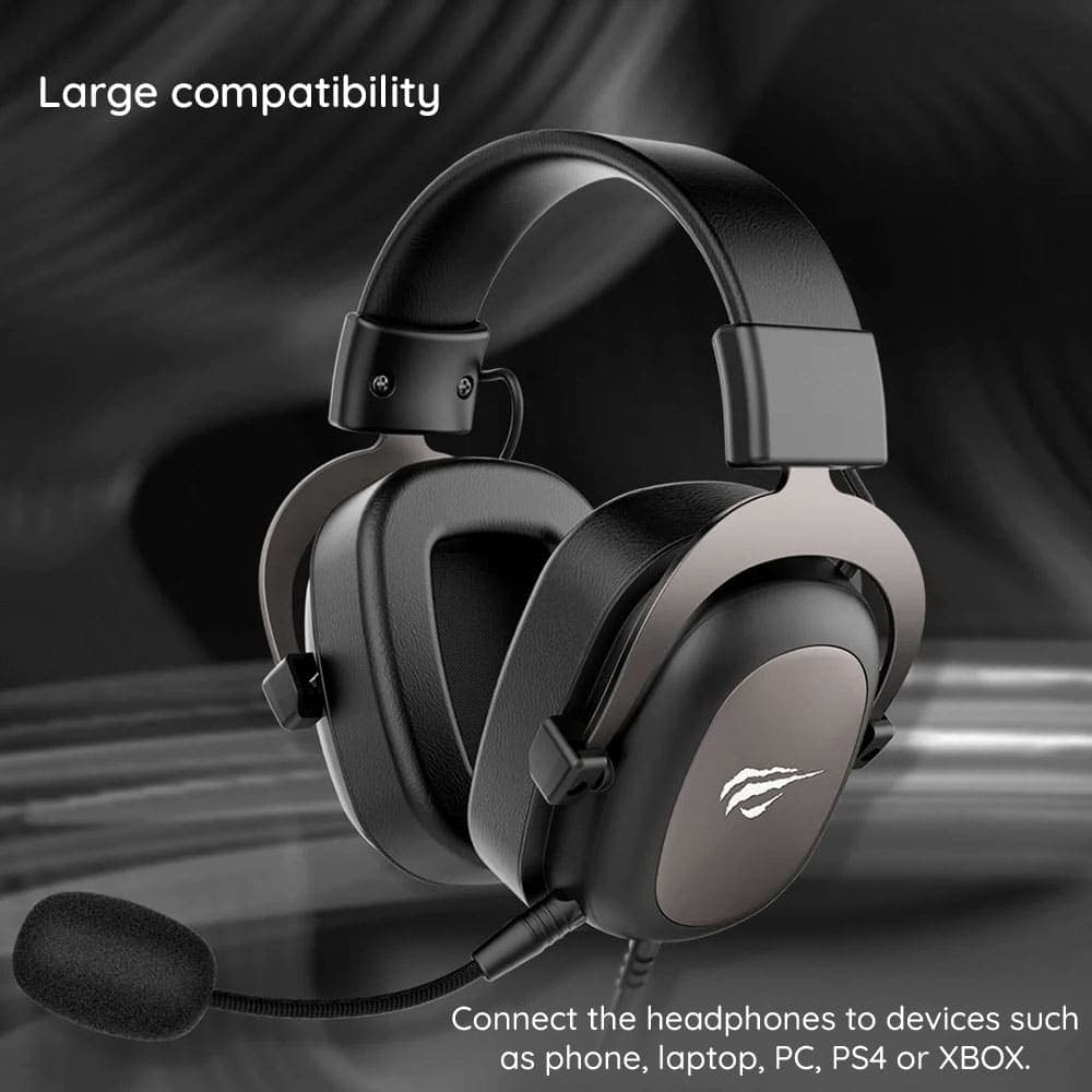 Havit - Gaming Headphones (h2002d) - Detachable Microphone, 53mm Speaker, Compatible With Ps4/xbox, Jack 3.5mm, 2m - Red 5