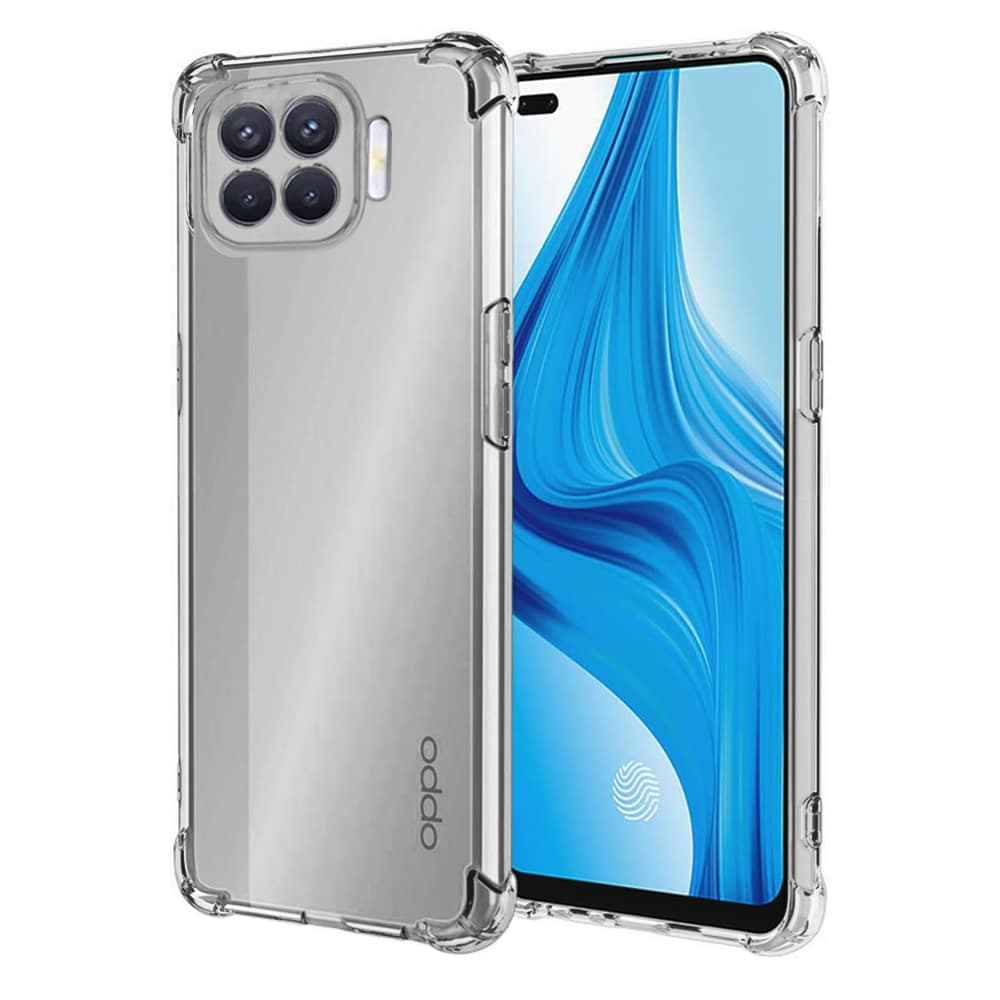 Techsuit Shockproof Clear Silicone - θήκη για Oppo Reno4 Lite - Διάφανο