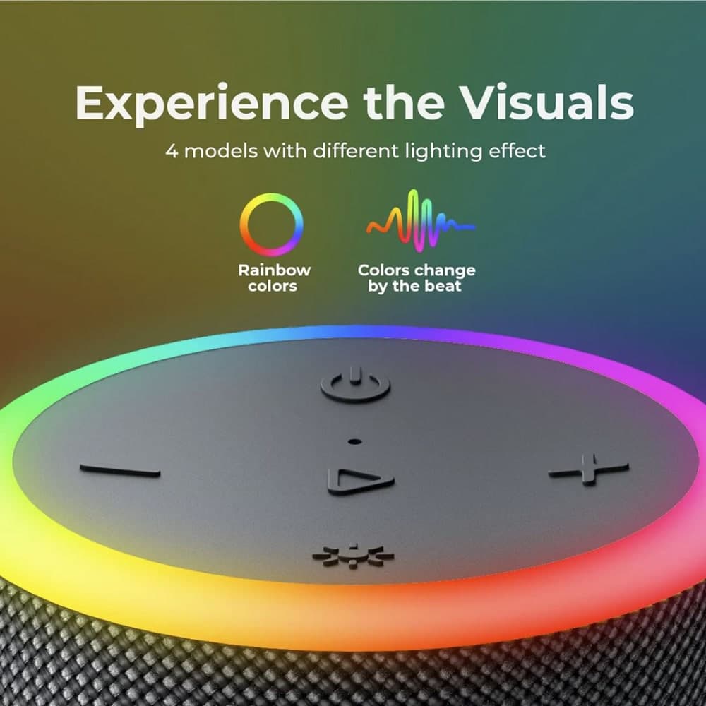 Havit - Wireless Speaker (sk833bt) - Type-C, Bluetooth 5.3, Tws, Tf, USB, Hands-Free Calls, Rgb Lights, Ipx6, 4000mah - Black 7