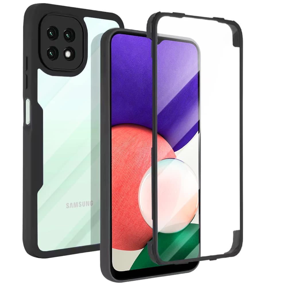 Techsuit ColorVerse 360 Series - θήκη για Samsung Galaxy A22 5G - Μαύρο
