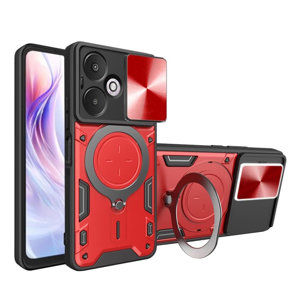 Techsuit CamGuard Pro - θήκη για Xiaomi Redmi 13C 5G - Κόκκινο