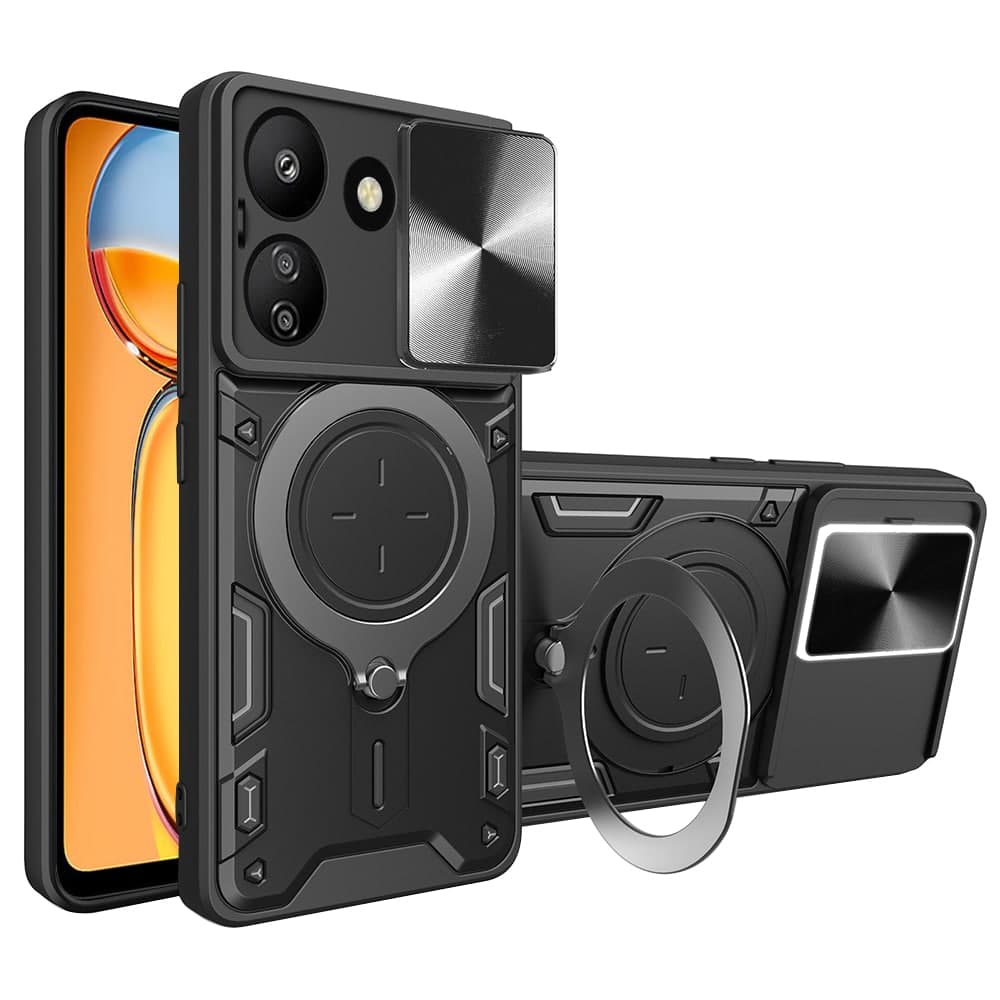 Techsuit CamGuard Pro - θήκη για Xiaomi Redmi 13C - Μαύρο